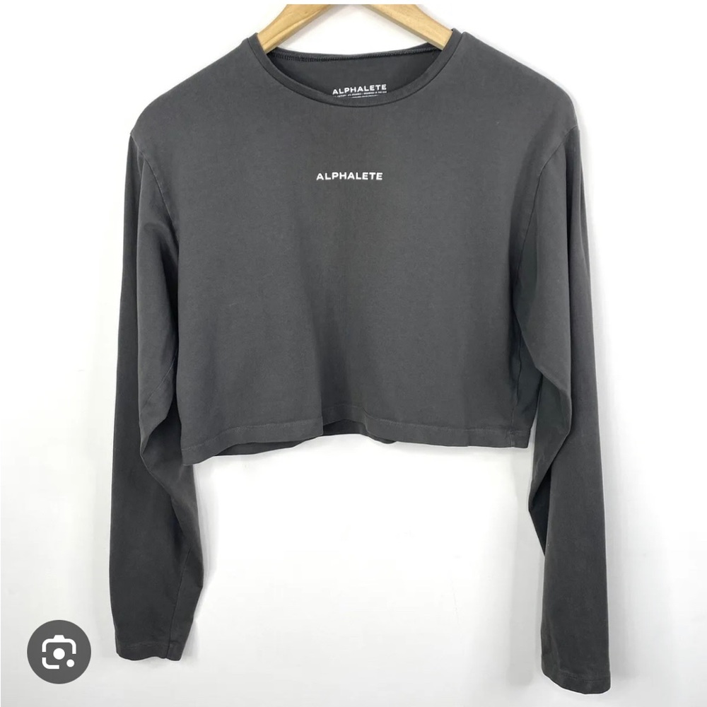 Alphalete Oversize Fit Cropped Long Sleeve